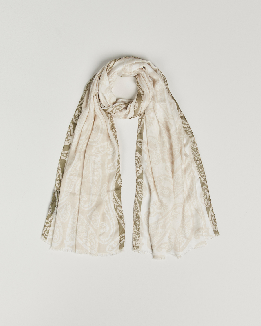 Uomini | Etro Shaal Nur Cashmere Blend Scarf White | Etro | Shaal Nur Cashmere Blend Scarf White