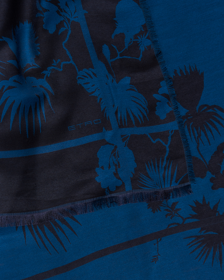 Uomini | Etro Jacquard Floreale Scarf Navy | Etro | Jacquard Floreale Scarf Navy