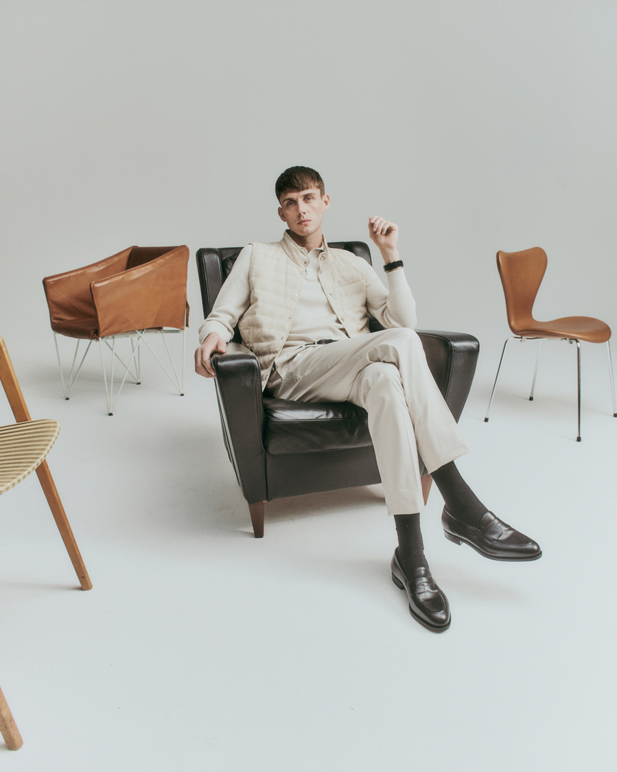 Uomini | Gilet | Brunello Cucinelli | Cotton/Linen Gilet Light Beige