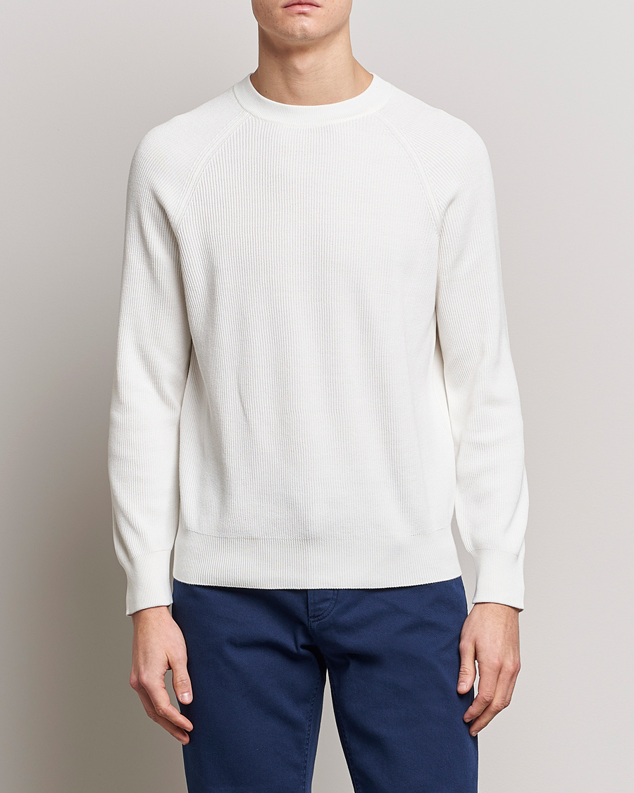 Uomini | Maglieria | Brunello Cucinelli | Rib Stitch Crew Neck Sweater Panama