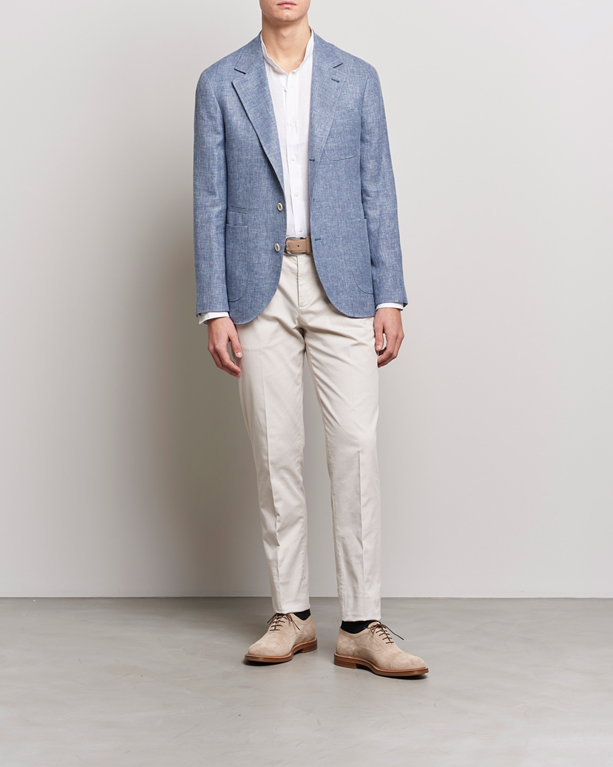 Uomini | Pantaloni | Brunello Cucinelli | Slim Fit Cotton Chinos Off White