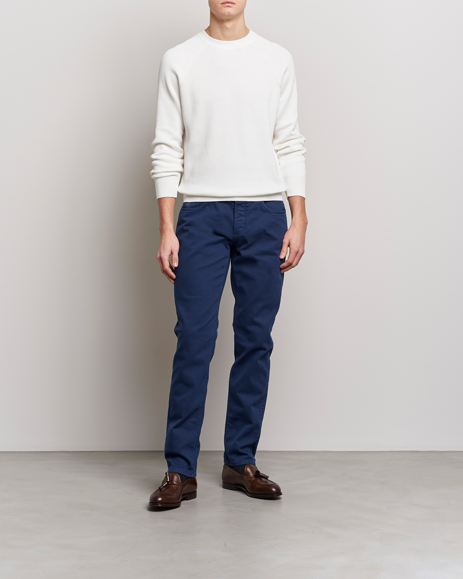 Uomini | Pantaloni | Brunello Cucinelli | Slim Fit 5-Pocket Pants Dark Blue