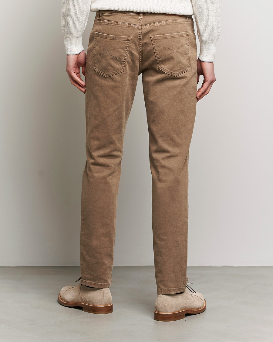 Uomini | Pantaloni | Brunello Cucinelli | Slim Fit 5-Pocket Pants Beige
