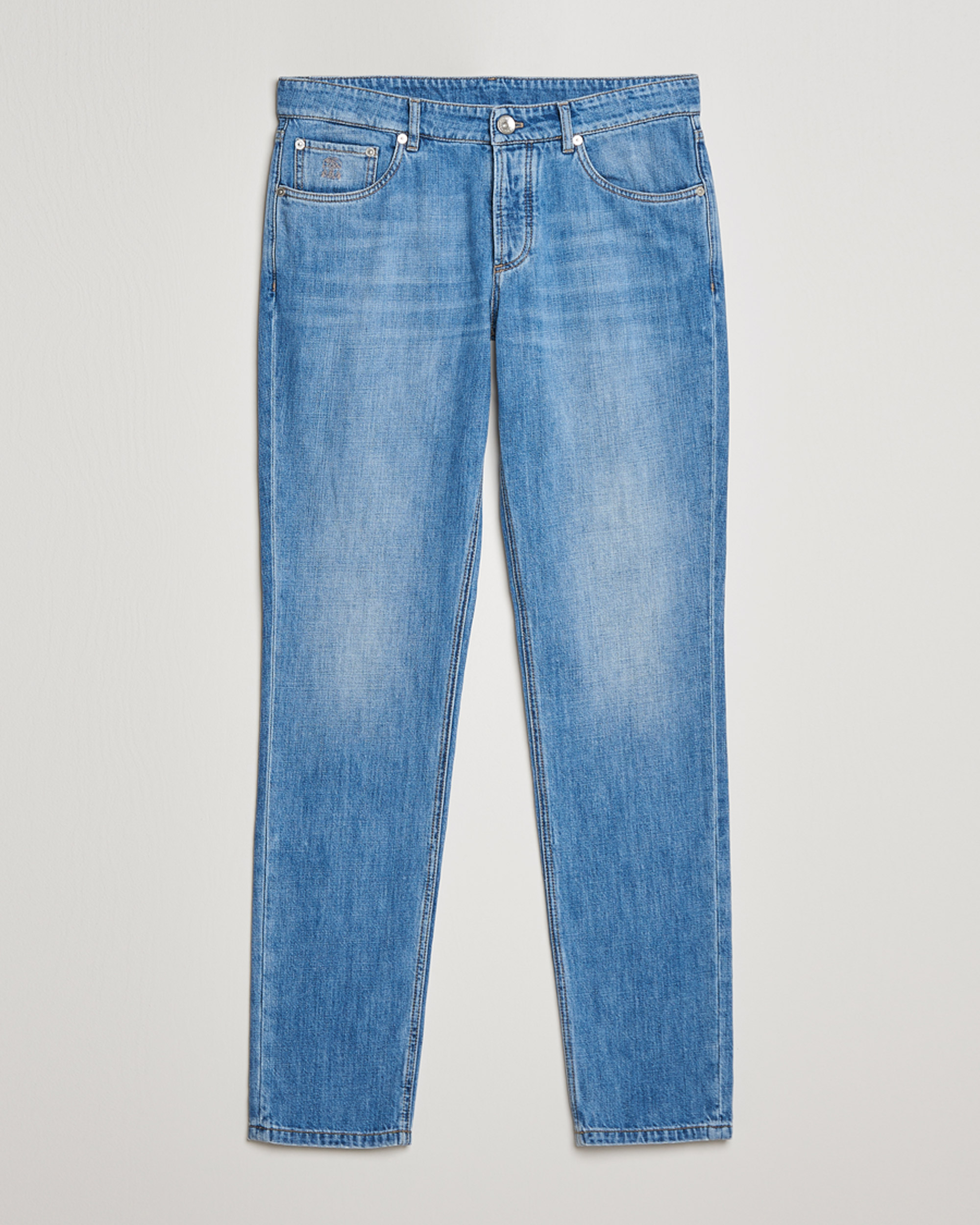 Uomini | Jeans | Brunello Cucinelli | Slim Fit Jeans Medium Wash