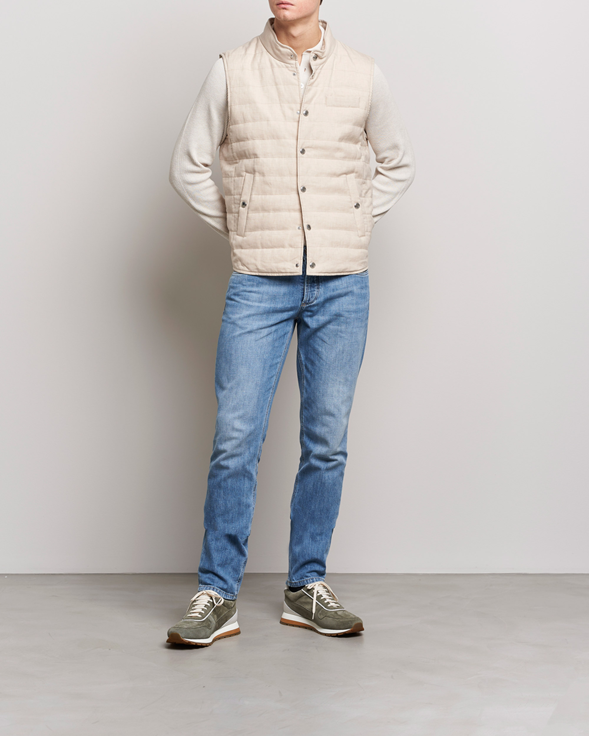 Uomini | Jeans | Brunello Cucinelli | Slim Fit Jeans Medium Wash