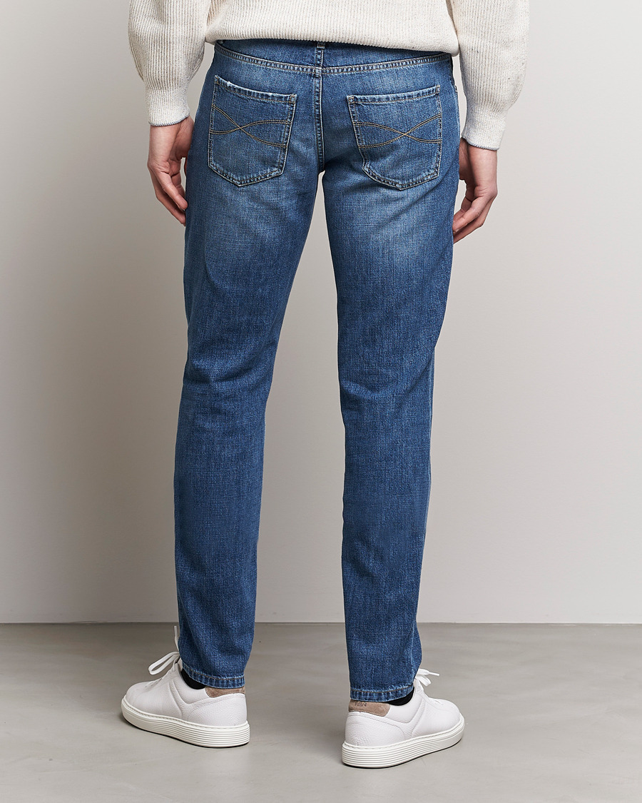 Uomini | Jeans | Brunello Cucinelli | Slim Fit Jeans Dark Wash