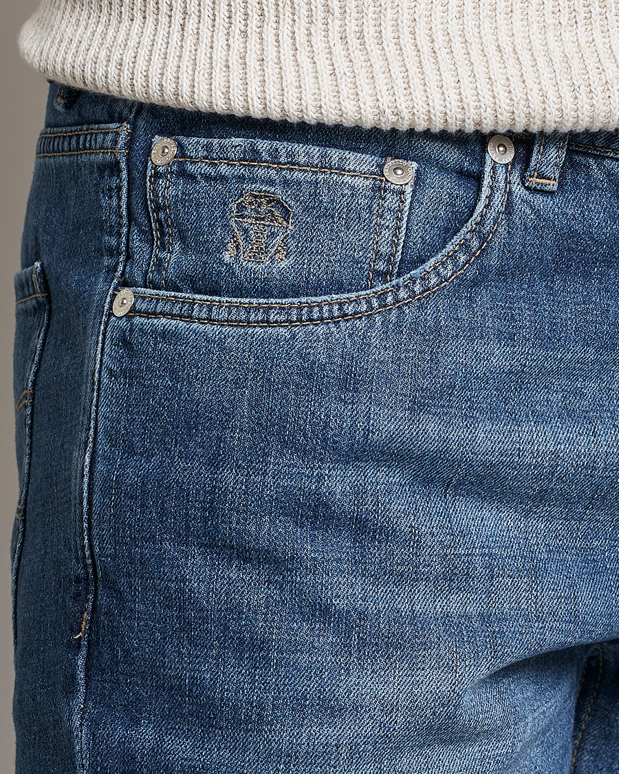 Uomini | Jeans | Brunello Cucinelli | Slim Fit Jeans Dark Wash