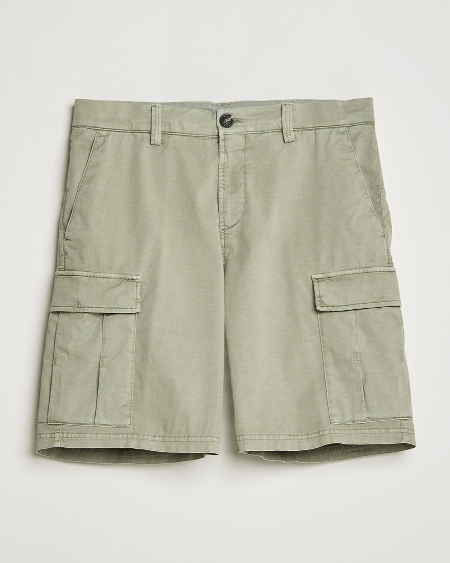 Uomini | Pantaloncini | Brunello Cucinelli | Cargo Shorts Sage Green