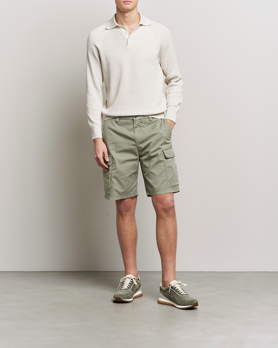 Uomini | Pantaloncini | Brunello Cucinelli | Cargo Shorts Sage Green