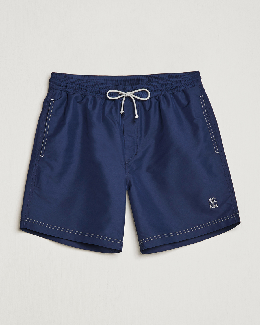 Uomini | Costumi da bagno | Brunello Cucinelli | Nylon Swim Trunks Navy