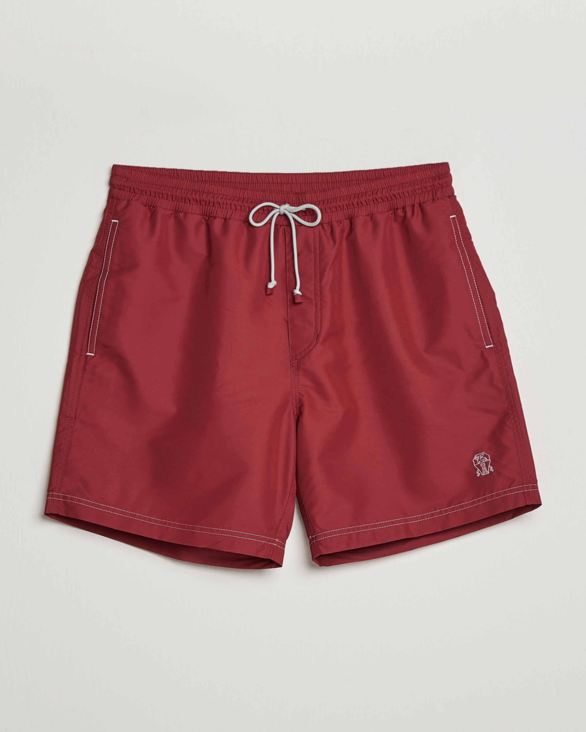 Uomini | Costumi da bagno | Brunello Cucinelli | Nylon Swim Trunks Burgundy