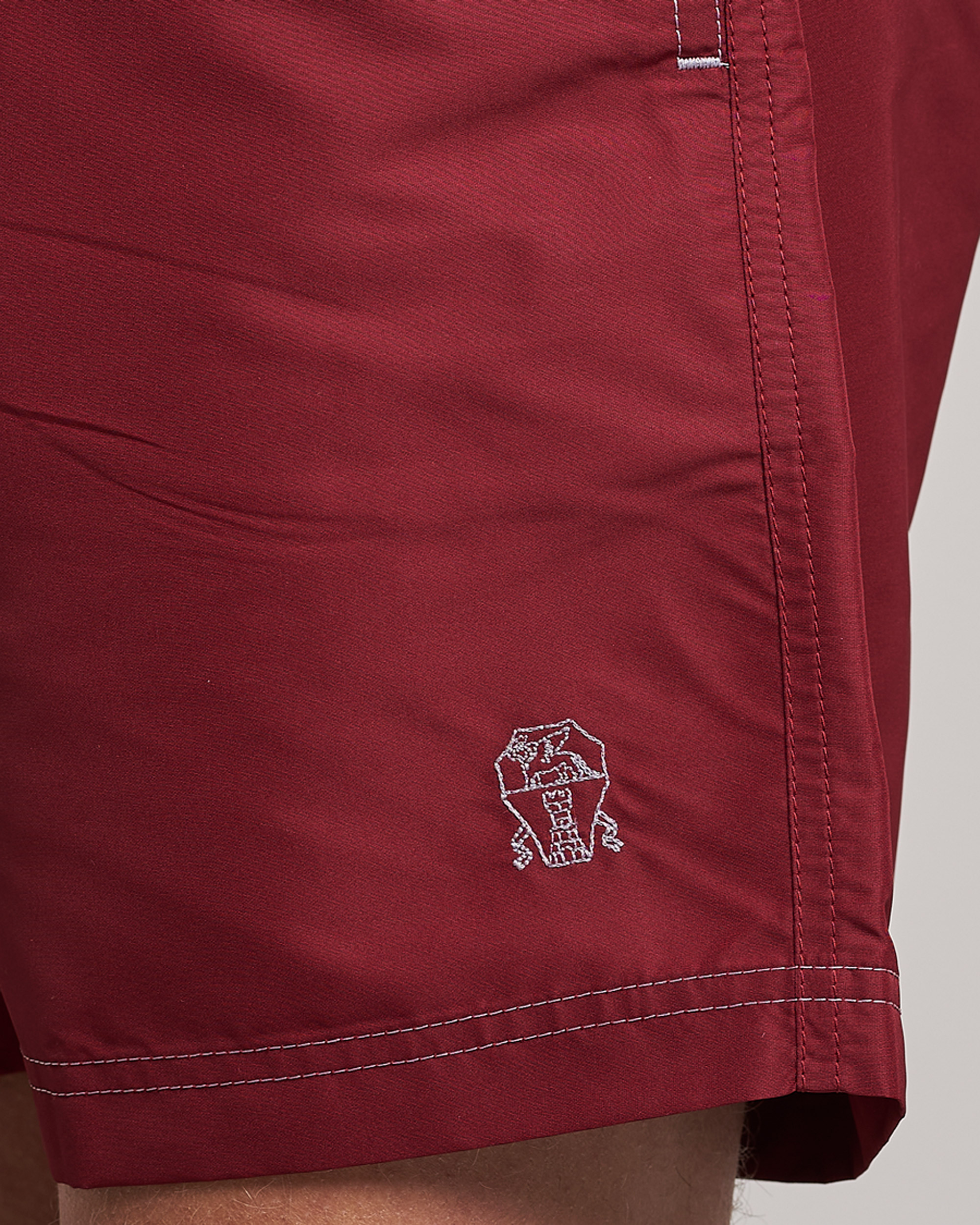 Uomini | Costumi da bagno | Brunello Cucinelli | Nylon Swim Trunks Burgundy