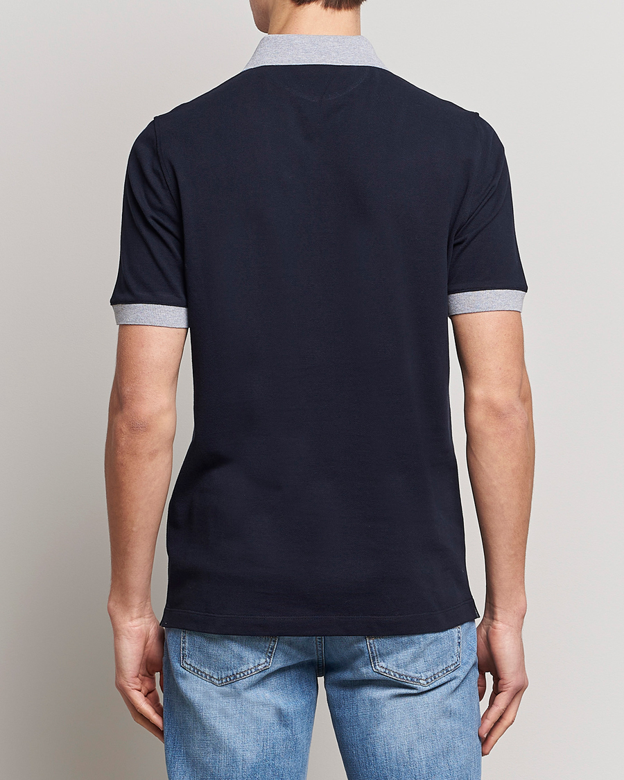 Uomini | Polo | Brunello Cucinelli | Short Sleeve Polo Piquet Navy