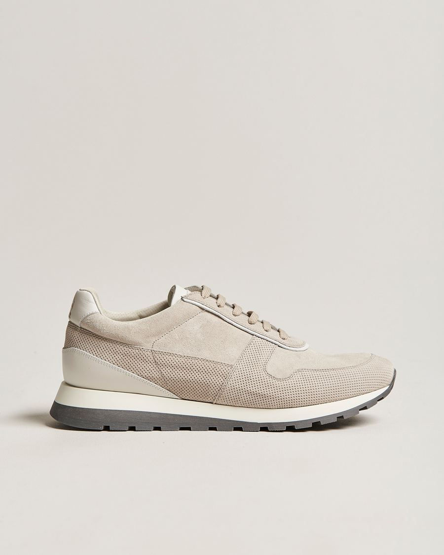 Uomini | Brunello Cucinelli Perforated Running Sneakers Sand | Brunello Cucinelli | Perforated Running Sneakers Sand