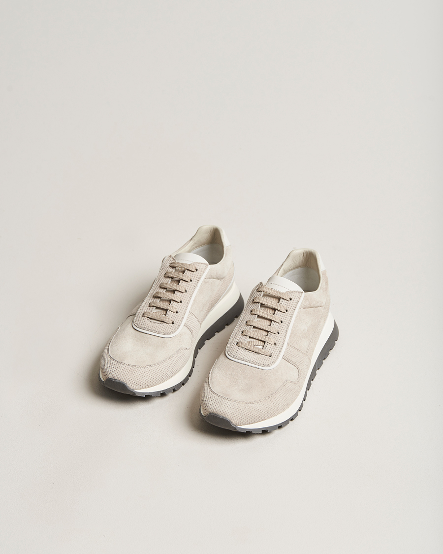 Uomini | Brunello Cucinelli Perforated Running Sneakers Sand | Brunello Cucinelli | Perforated Running Sneakers Sand