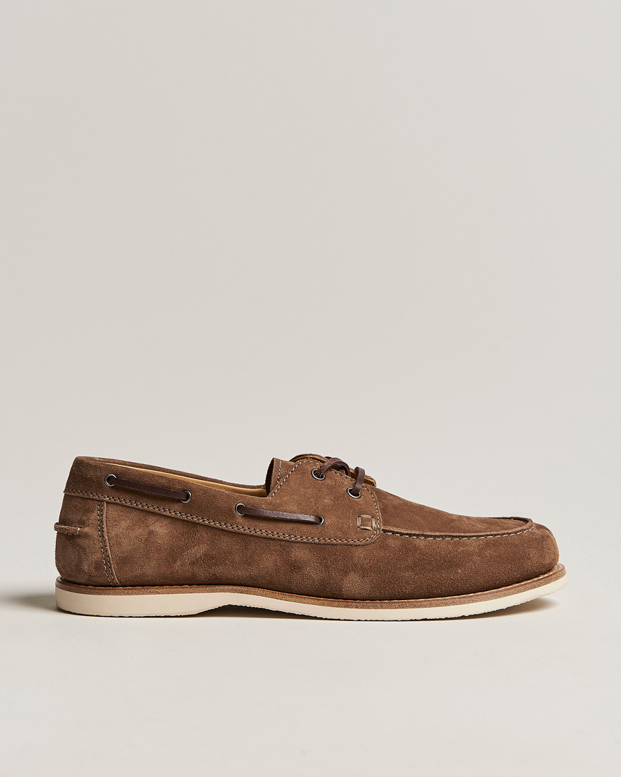 Uomini | Brunello Cucinelli Boat Shoe Brown Suede | Brunello Cucinelli | Boat Shoe Brown Suede
