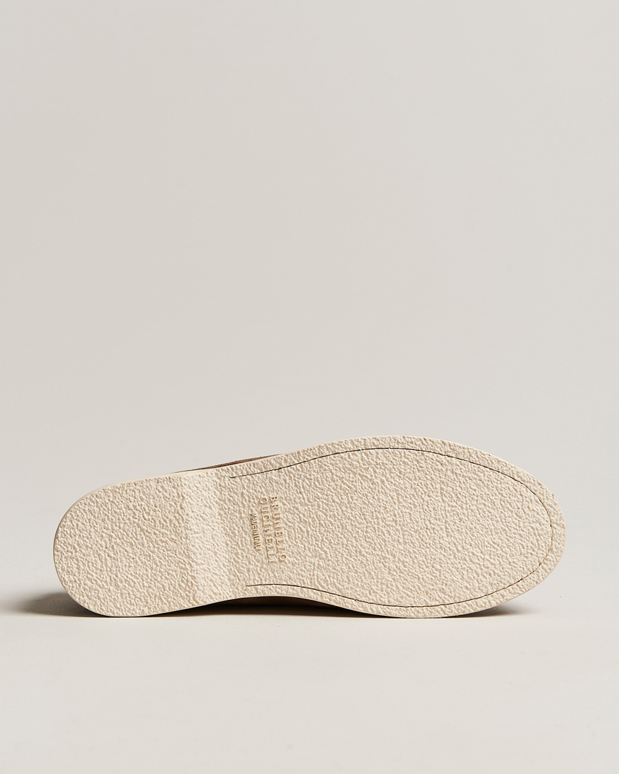 Uomini | Brunello Cucinelli Boat Shoe Brown Suede | Brunello Cucinelli | Boat Shoe Brown Suede