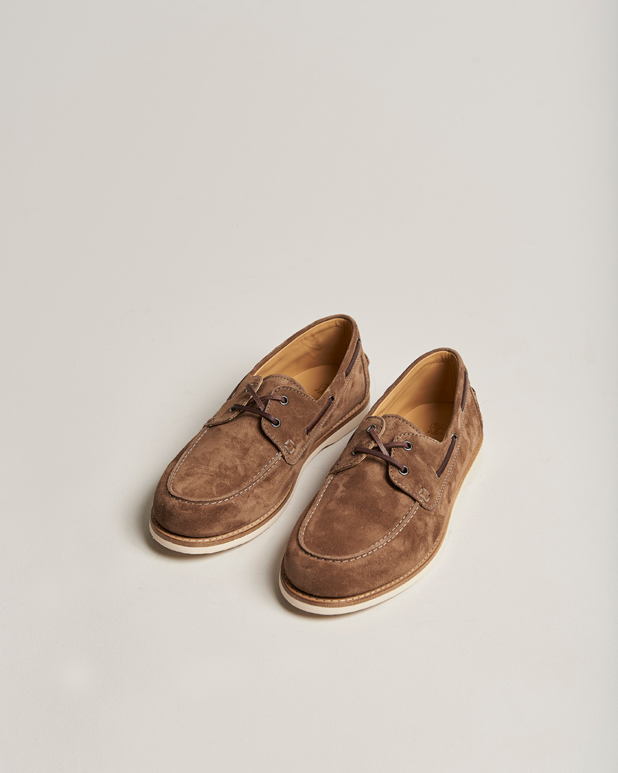 Uomini | Brunello Cucinelli Boat Shoe Brown Suede | Brunello Cucinelli | Boat Shoe Brown Suede