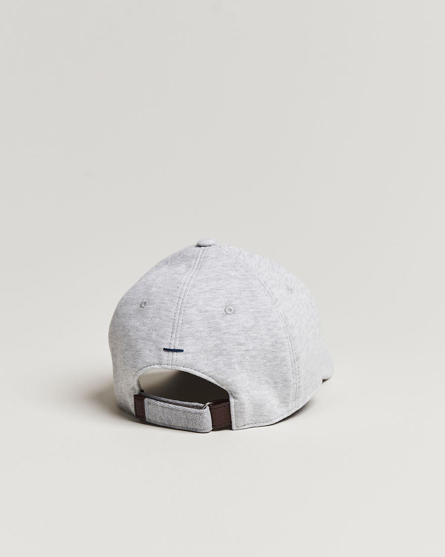 Uomini | Brunello Cucinelli Peach Baseball Cap Light Grey | Brunello Cucinelli | Peach Baseball Cap Light Grey
