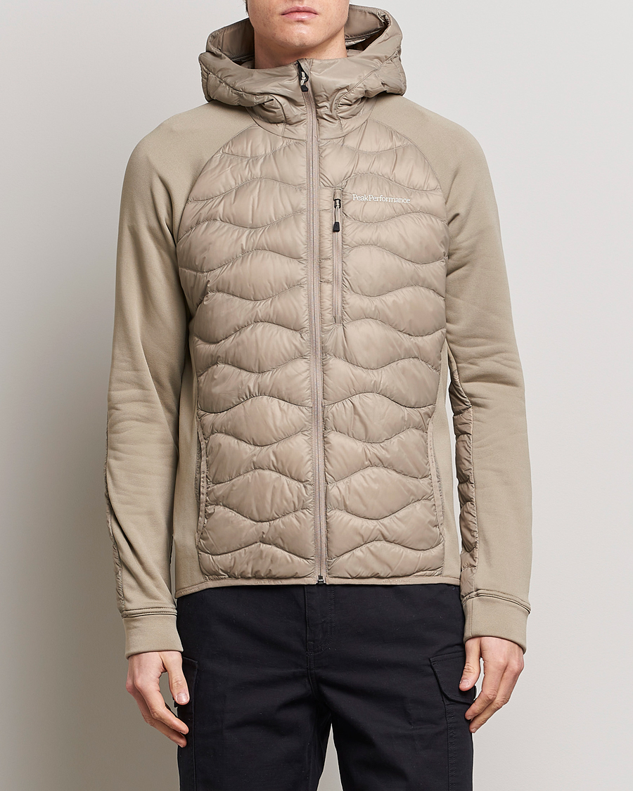 Uomini | Giacche | Peak Performance | Helium Hooded Hybrid Avid Beige