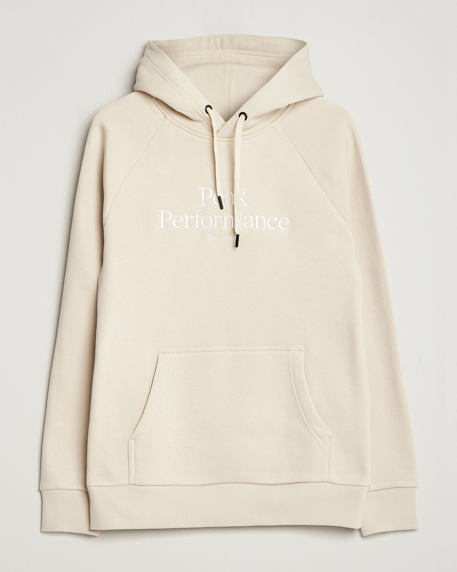 Uomini | Maglieria | Peak Performance | Original Logo Hoodie Sand Fog