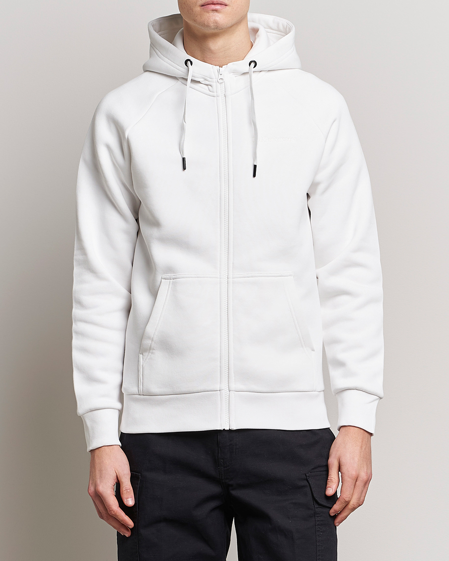 Uomini | Maglieria | Peak Performance | Original Small Logo Full Zip Off White