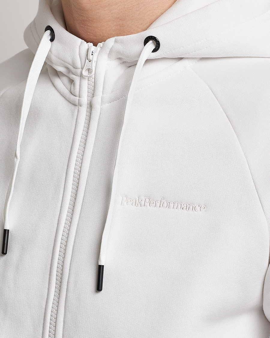 Uomini | Maglieria | Peak Performance | Original Small Logo Full Zip Off White