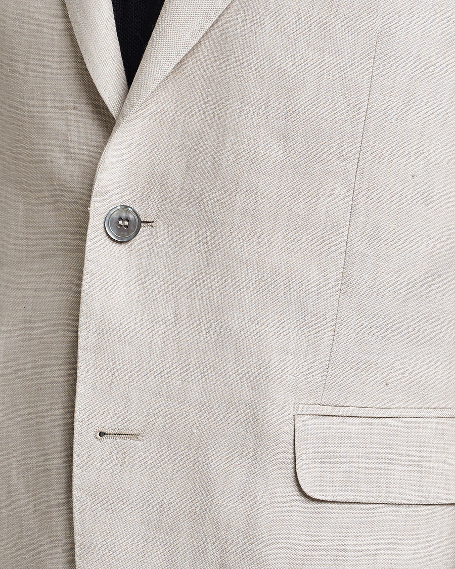Uomini | Blazers | Oscar Jacobson | Ferry Soft Linen Blazer Off White