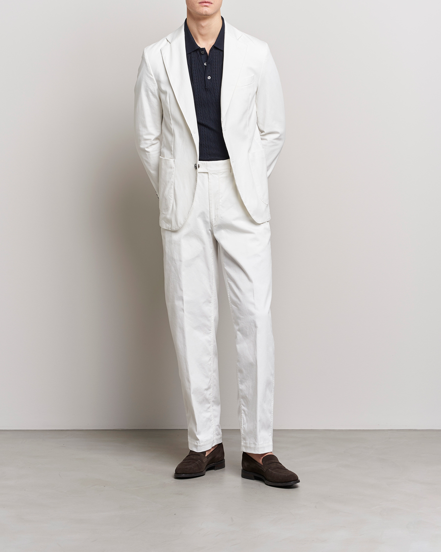 Uomini | Blazers | Oscar Jacobson | Egel Cotton Blazer White