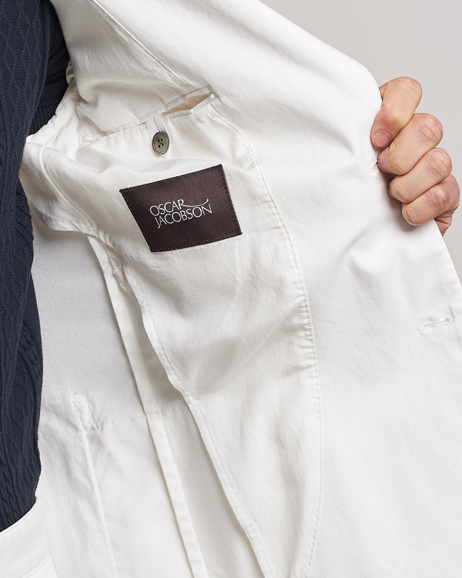 Uomini | Blazers | Oscar Jacobson | Egel Cotton Blazer White