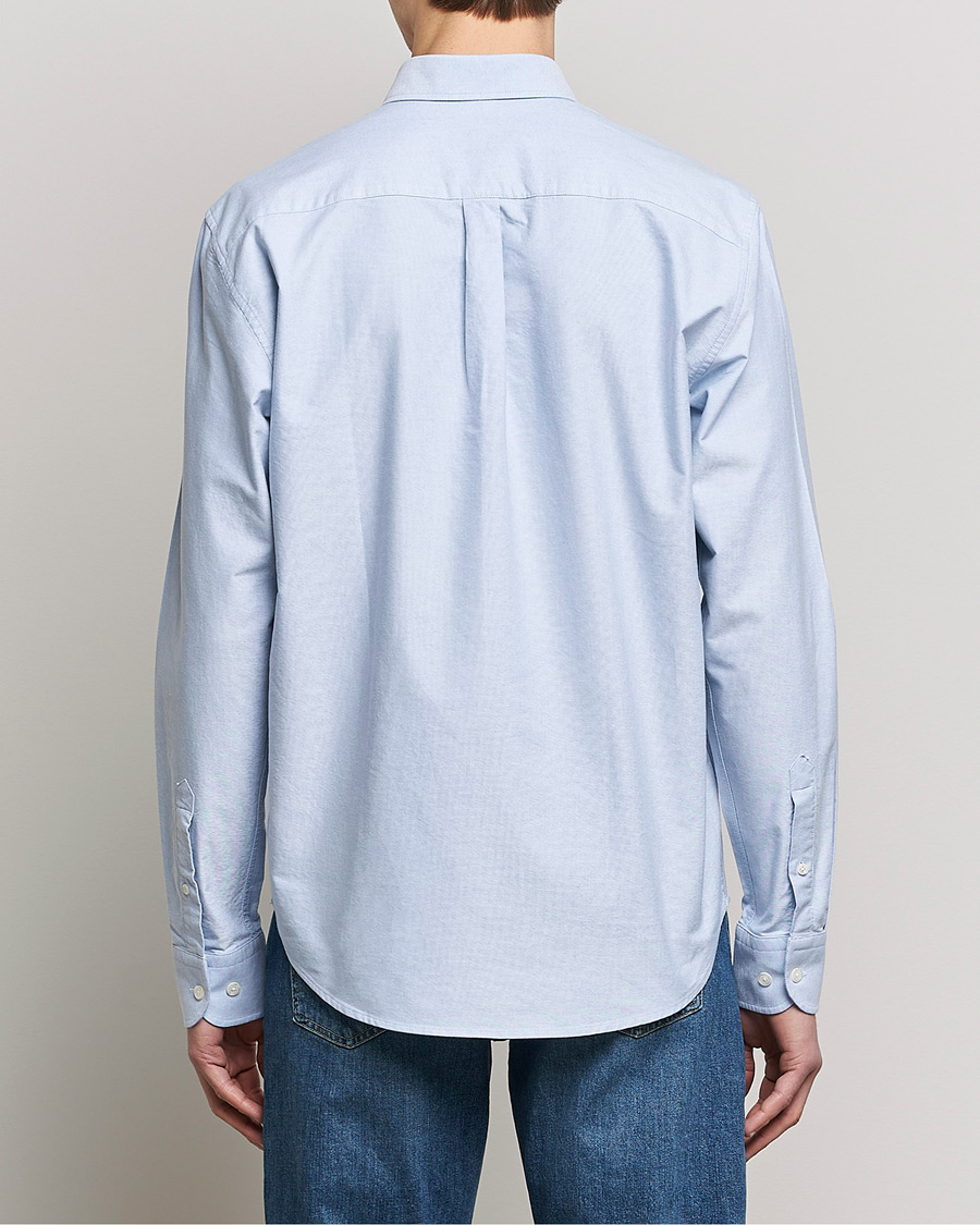 Uomini | Camicie | Oscar Jacobson | Regular Fit Button Down Oxford Shirt Light Blue