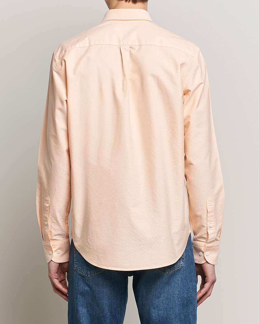 Uomini | Camicie | Oscar Jacobson | Regular Fit Button Down Oxford Shirt Orange