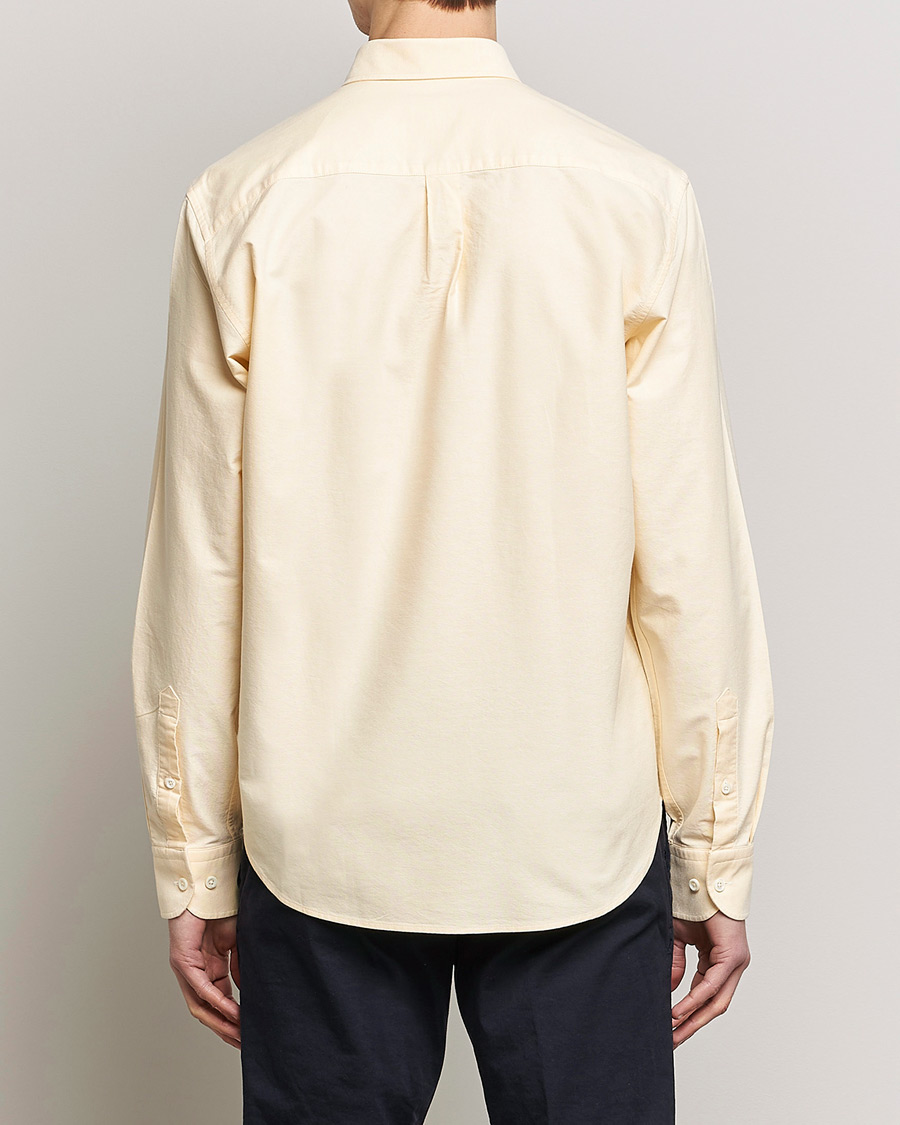 Uomini | Camicie | Oscar Jacobson | Regular Fit Button Down Oxford Shirt Yellow