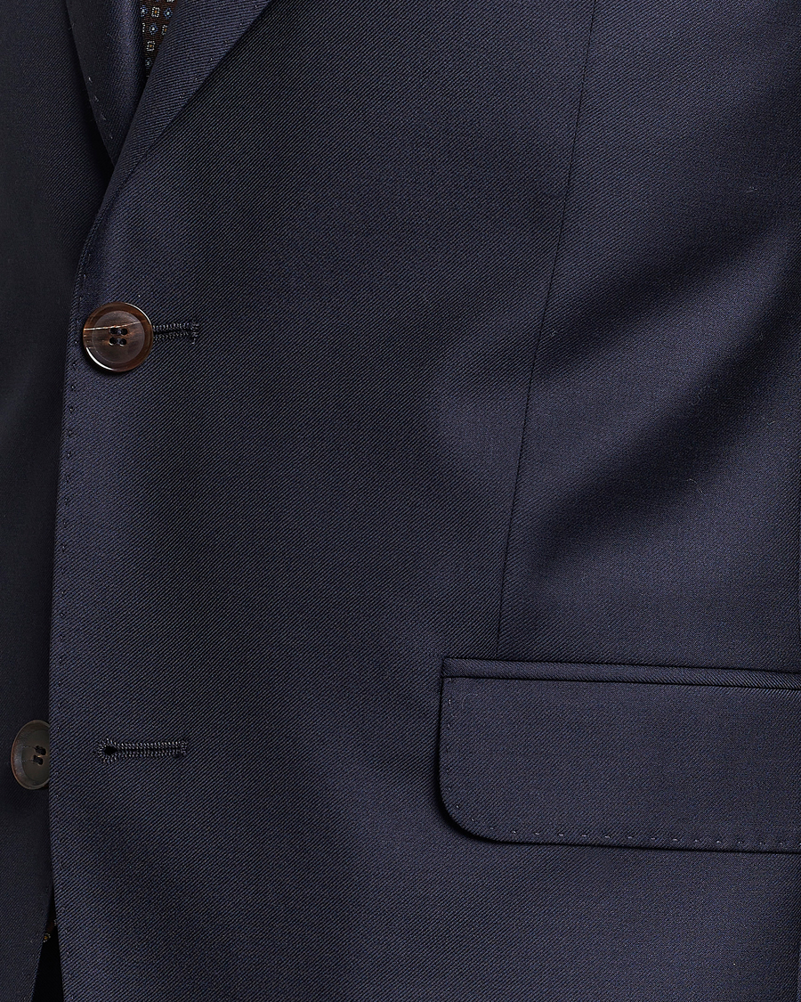 Uomini | Abiti | Oscar Jacobson | Ego Loro Piana Zelander Merino Wool Suit Navy
