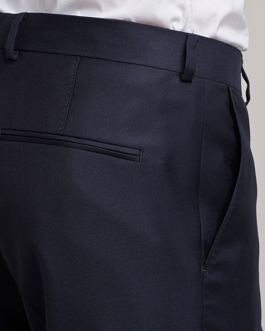 Uomini | Abiti | Oscar Jacobson | Ego Loro Piana Zelander Merino Wool Suit Navy