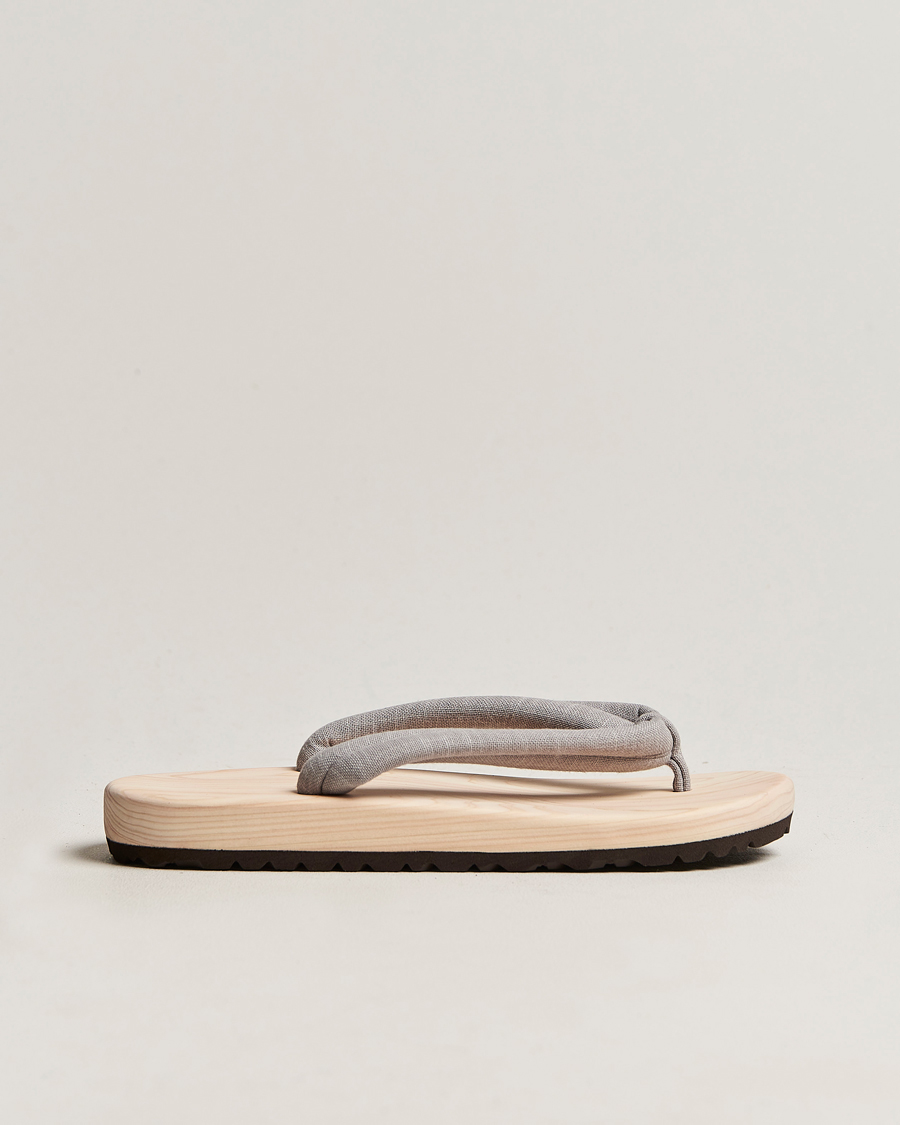 Uomini | Beams Japan Wooden Geta Sandals Light Grey | Beams Japan | Wooden Geta Sandals Light Grey