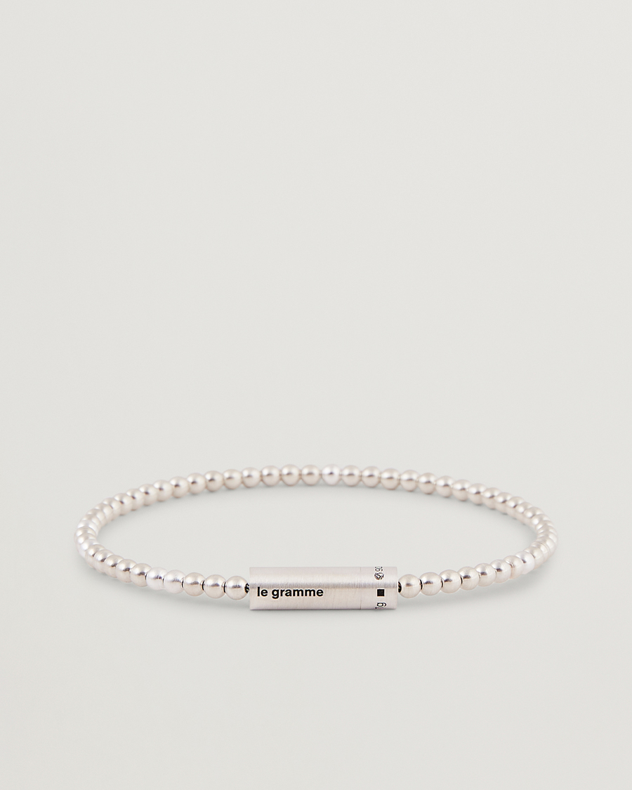 Uomini | LE GRAMME Beads Bracelet Brushed Sterling Silver 11g | LE GRAMME | Beads Bracelet Brushed Sterling Silver 11g