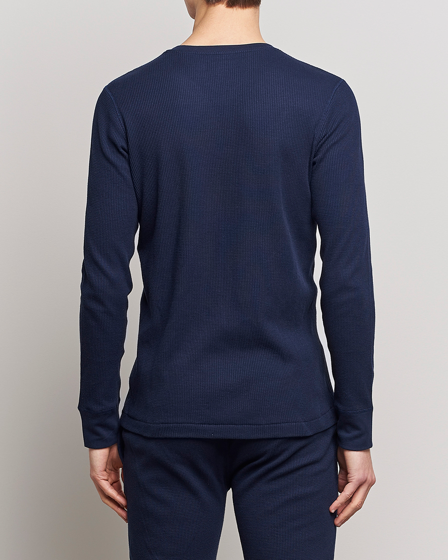 Uomini | T-shirt | Polo Ralph Lauren | Waffle Long Sleeve Crew Neck Cruise Navy