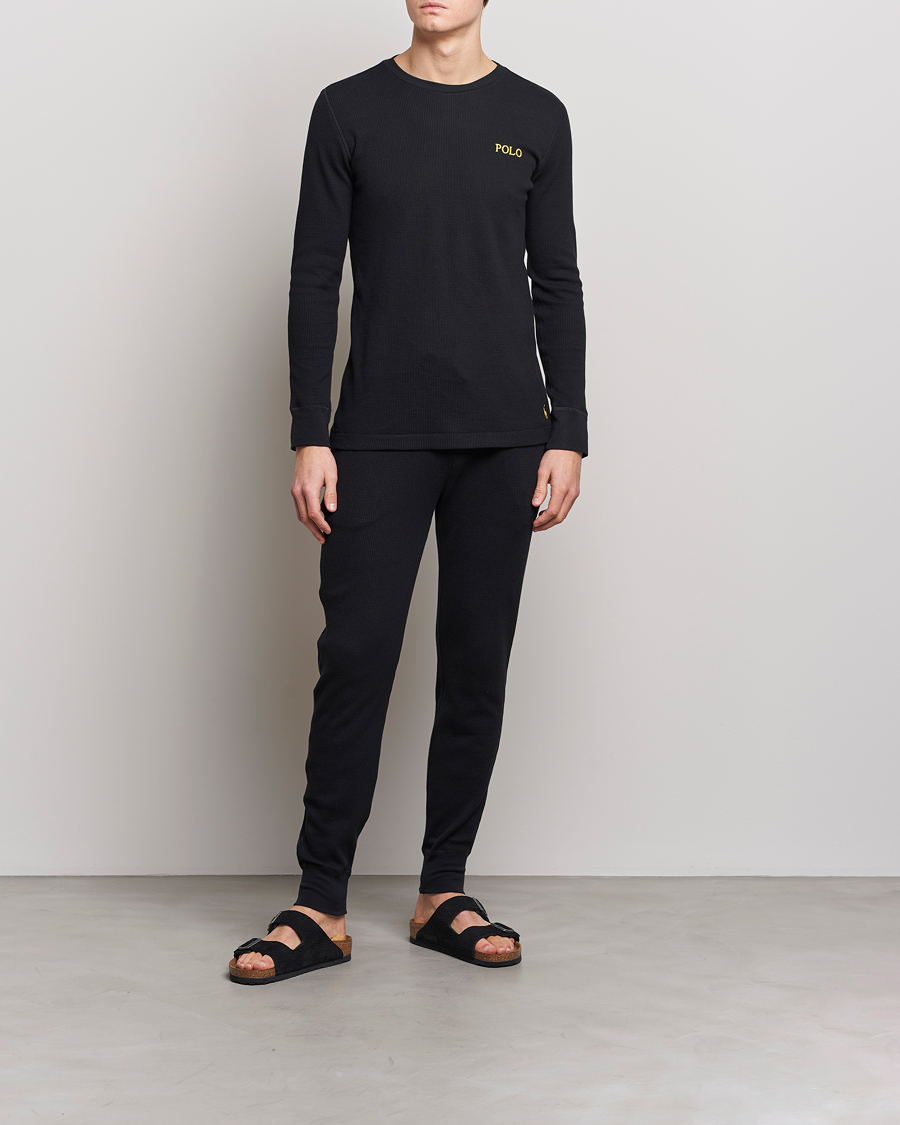 Uomini | Pantaloni | Polo Ralph Lauren | Waffle Sweatpants Black