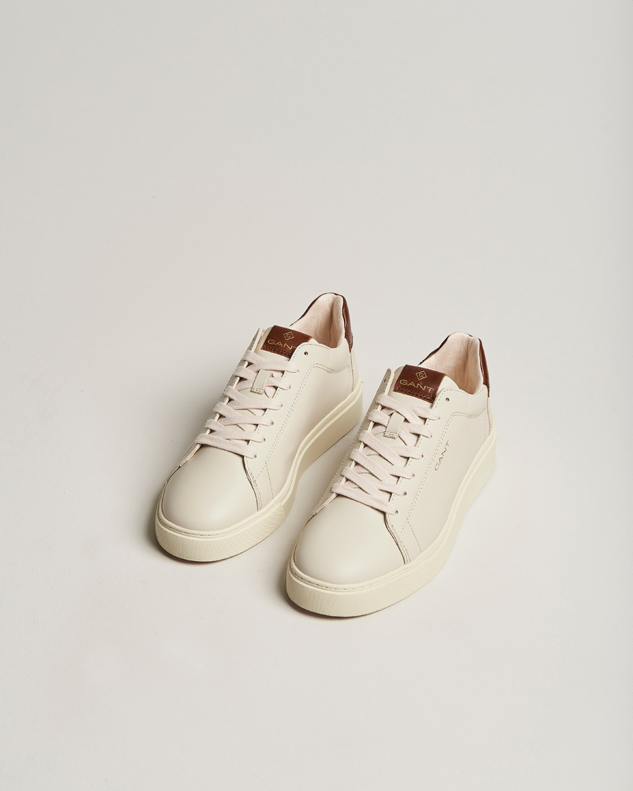 Uomini | GANT Mc Julien Leather Sneaker Light Beige/Cognac | GANT | Mc Julien Leather Sneaker Light Beige/Cognac