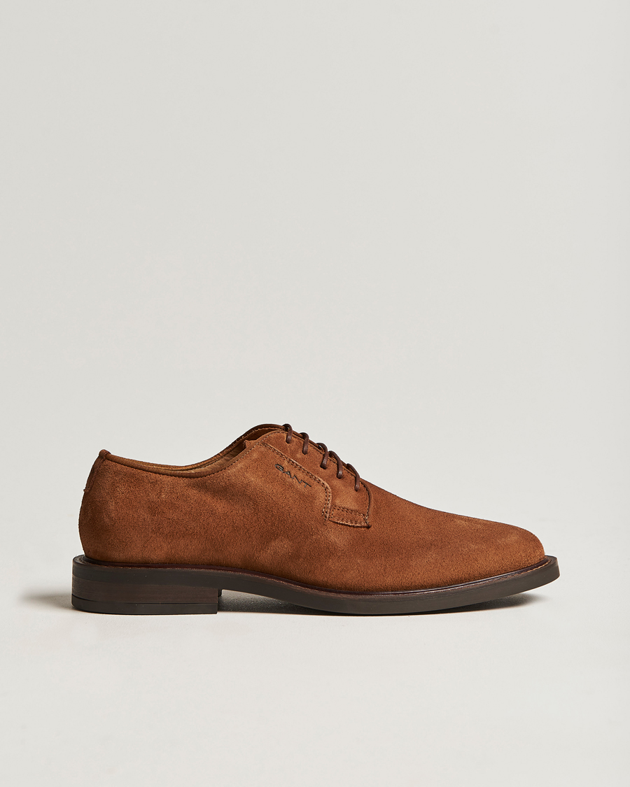 Uomini | GANT St Akron Suede Derby Cognac | GANT | St Akron Suede Derby Cognac