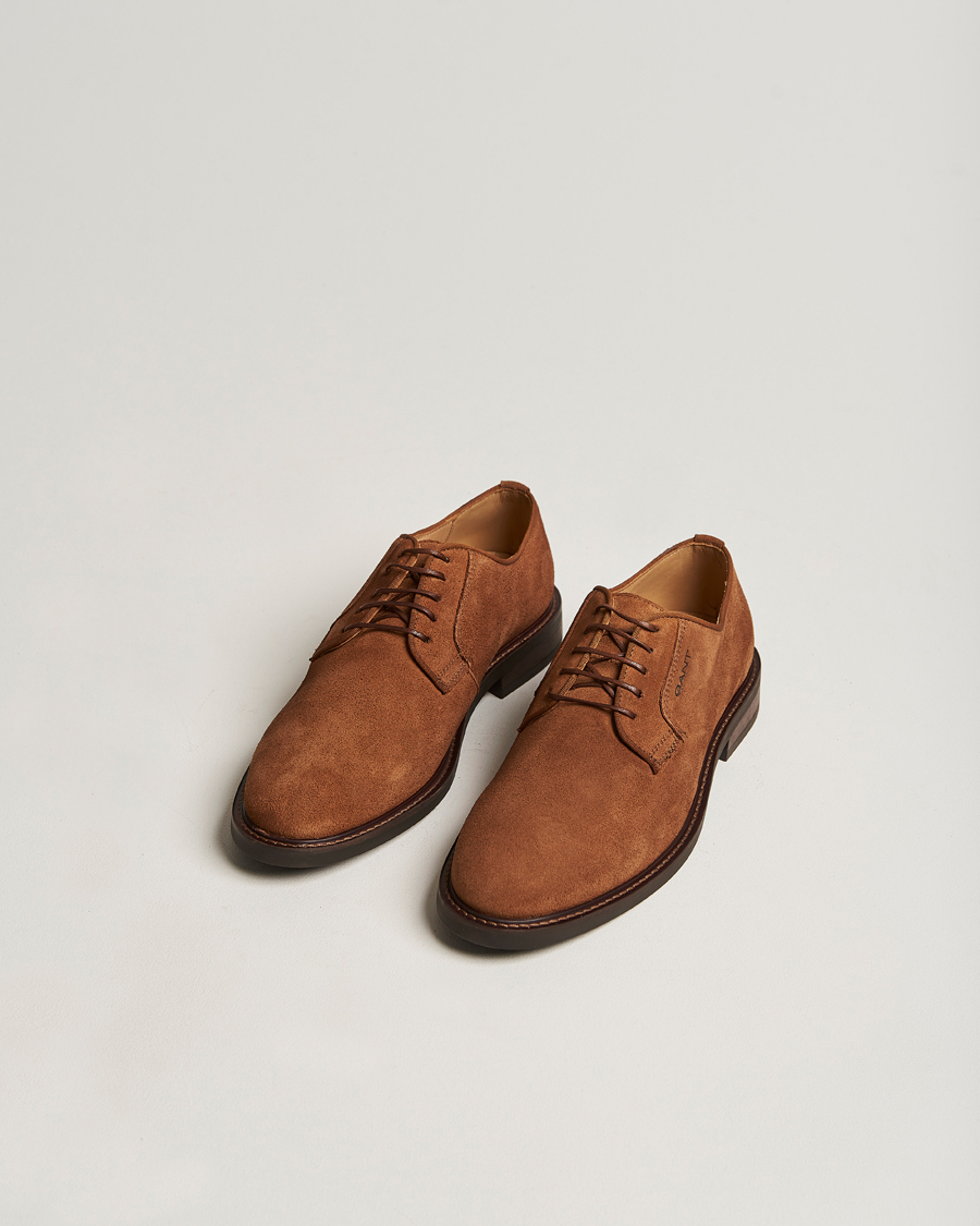 Uomini | GANT St Akron Suede Derby Cognac | GANT | St Akron Suede Derby Cognac