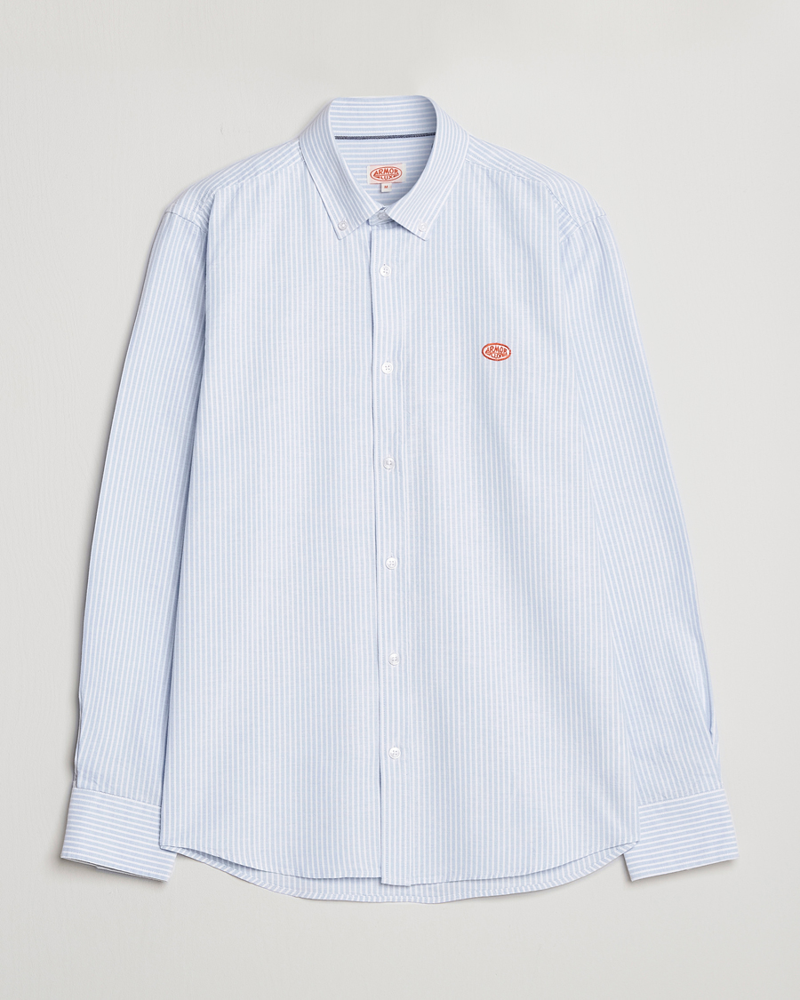 Uomini | Camicie | Armor-lux | Chemise Oxford Shirt Blue/Milk