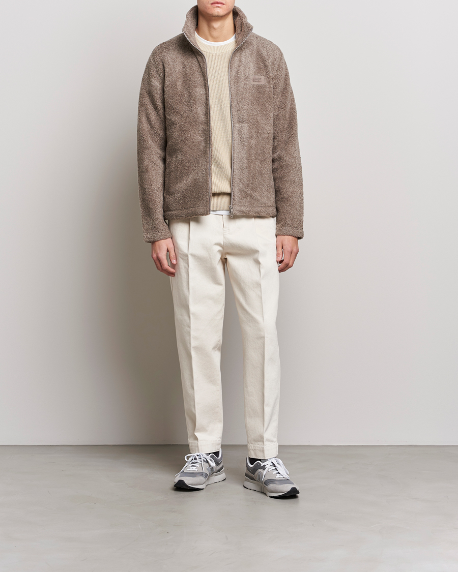 Uomini | Maglieria | NN07 | Nil Pile Full Zip Jacket Iron