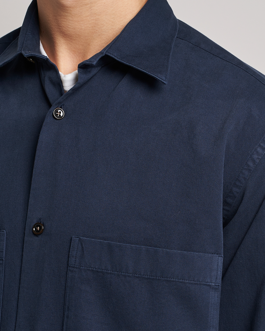 Uomini | Camicie | NN07 | Freddy Pocket Overshirt Navy Blue