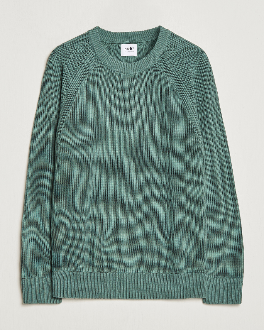 Uomini | Maglieria | NN07 | Jacobo Cotton Knitted Sweater Forest Mint