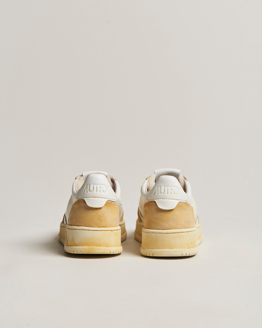 Uomini | Autry Super Vintage Low Leather/Suede Sneaker Leat White | Autry | Super Vintage Low Leather/Suede Sneaker Leat White