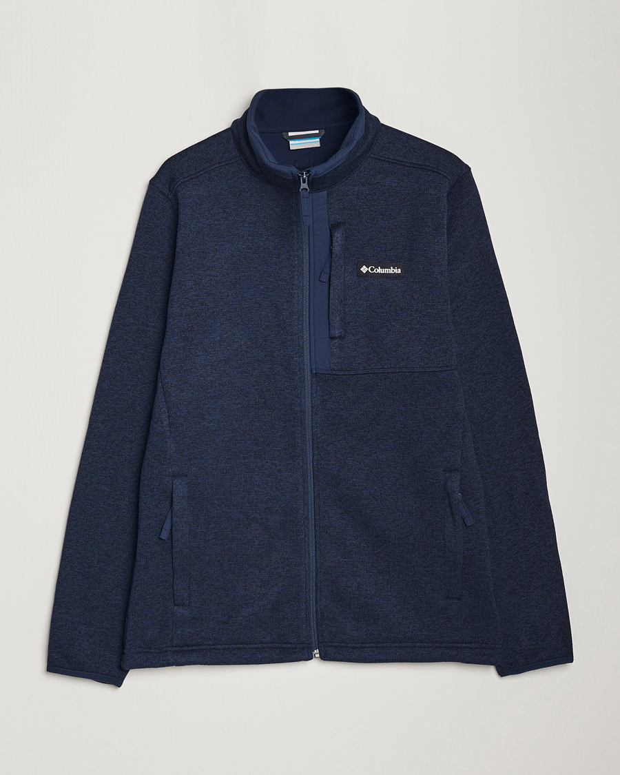 Uomini | Maglieria | Columbia | Sweater Weather Full Zip Fleece Collegiate Navy