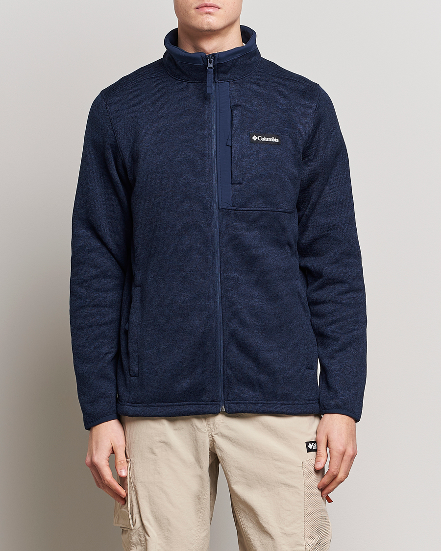 Uomini | Maglieria | Columbia | Sweater Weather Full Zip Fleece Collegiate Navy