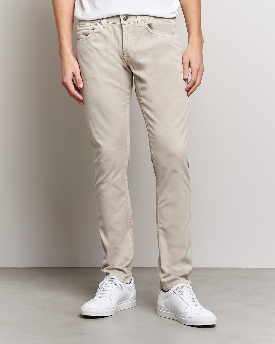 Uomini | Pantaloni | Dondup | George Gabardine 5-Pocket Sand